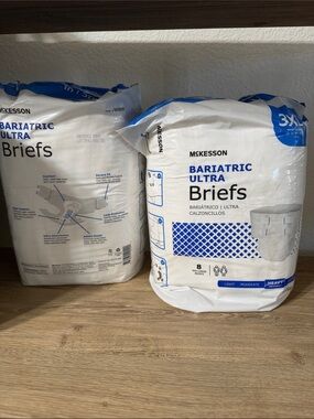 McKesson barbiatric ultra briefs xxxl 3xl diapers tabs 2 pack 16 count